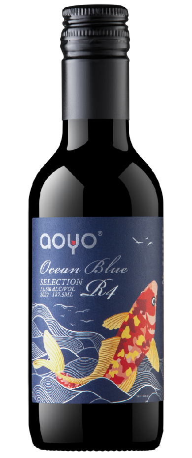 AOYO OCEAN BLUE R4 RED WINE 187.5ML