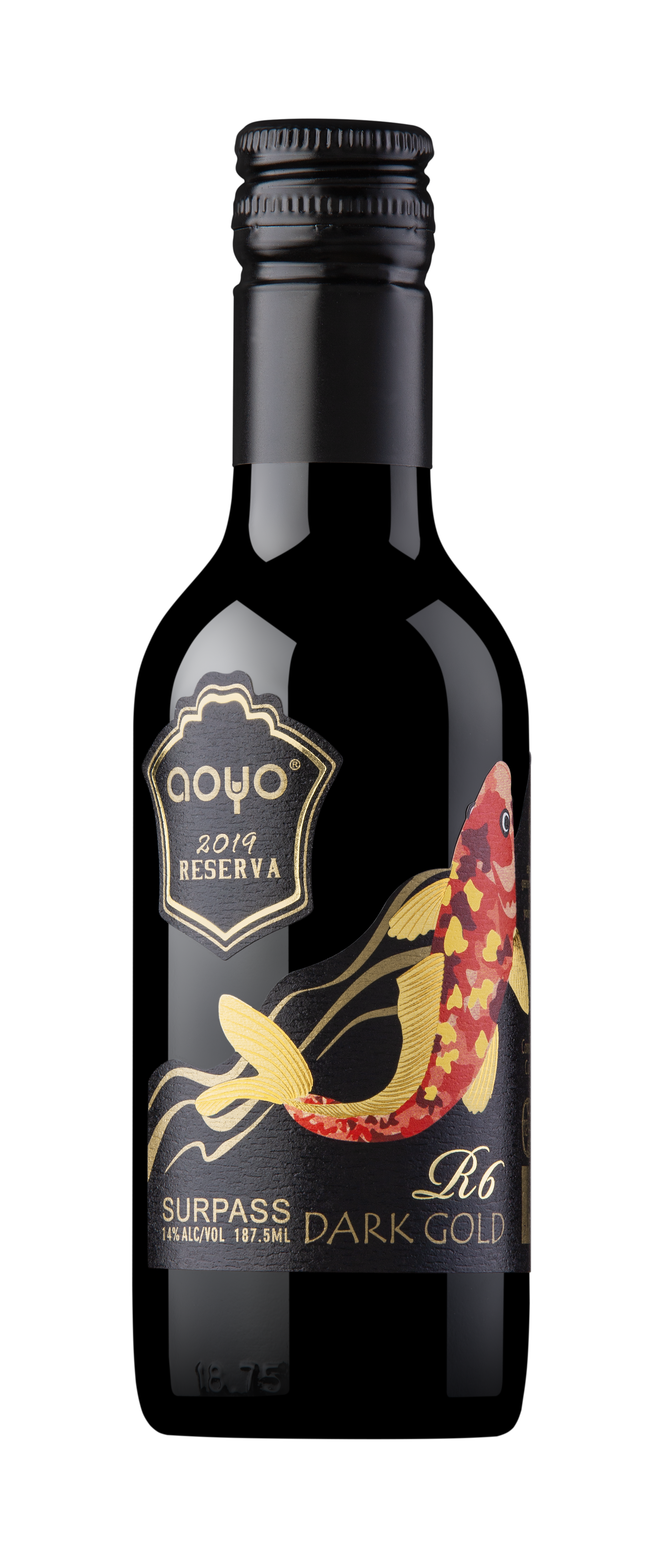 AOYO DARK GOLD R6 SURPASS RED WINE 187.5ML